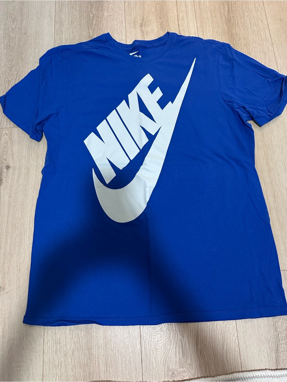 Nike Royal Blue Tee with White Swoosh Logo